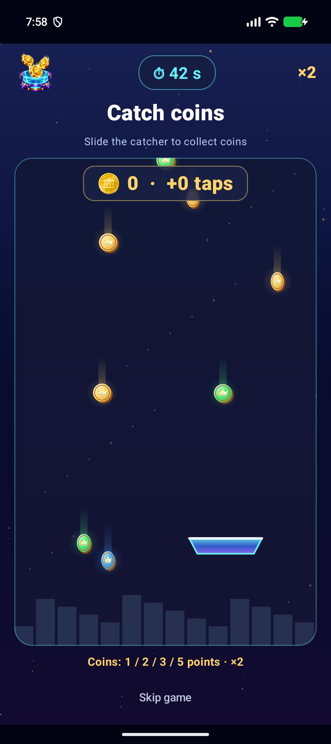 Catch Coins gameplay screenshot